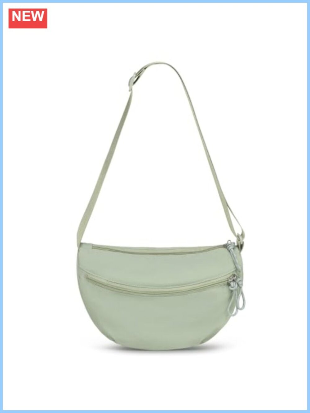 Crescent Crossbody Bag Nylon Lightweight Travel Sling Purse